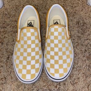 Vans Slip-On Ochre Checkerboard